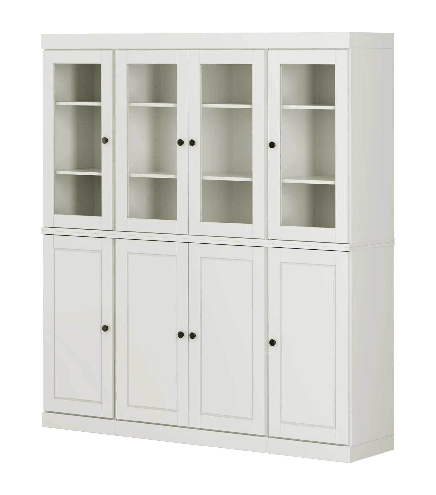 72" Off White Solid Wood 8 Two Drawer Pantry Or Storage Closet Homeroots Kitchen & Dining