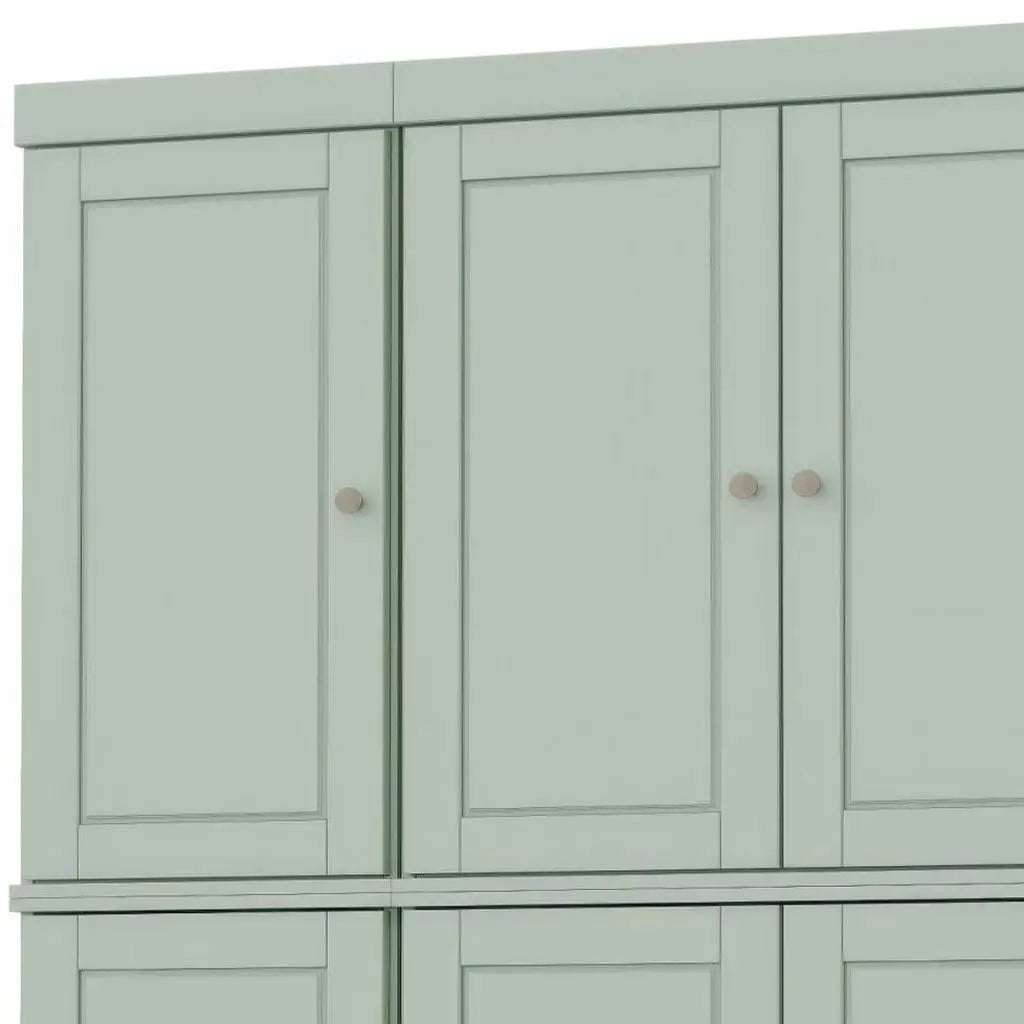 72" Sage Solid Wood 8 Pantry Or Storage Closet Homeroots Kitchen & Dining