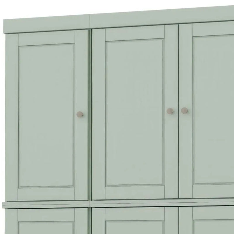 72" Sage Solid Wood 8 Pantry Or Storage Closet Homeroots Kitchen & Dining