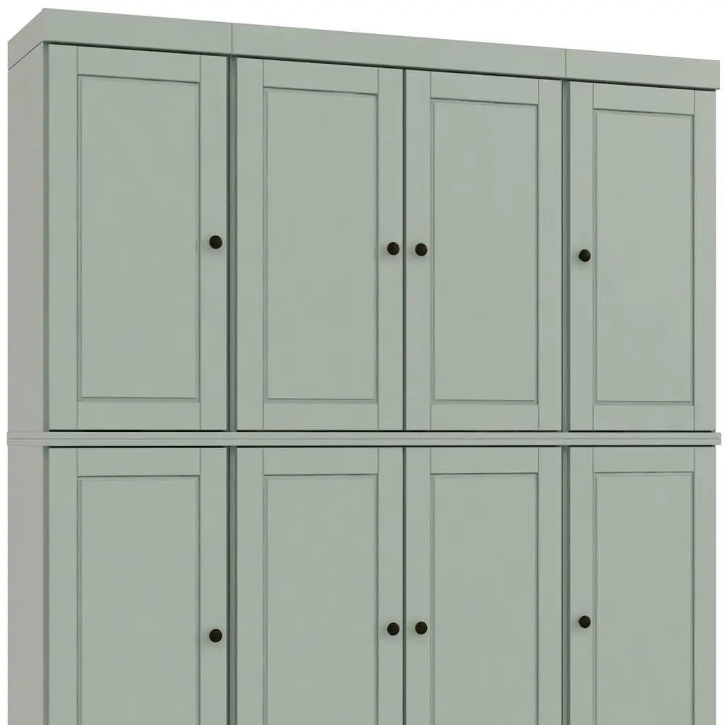 72" Sage Solid Wood 8 Pantry Or Storage Closet Homeroots Kitchen & Dining