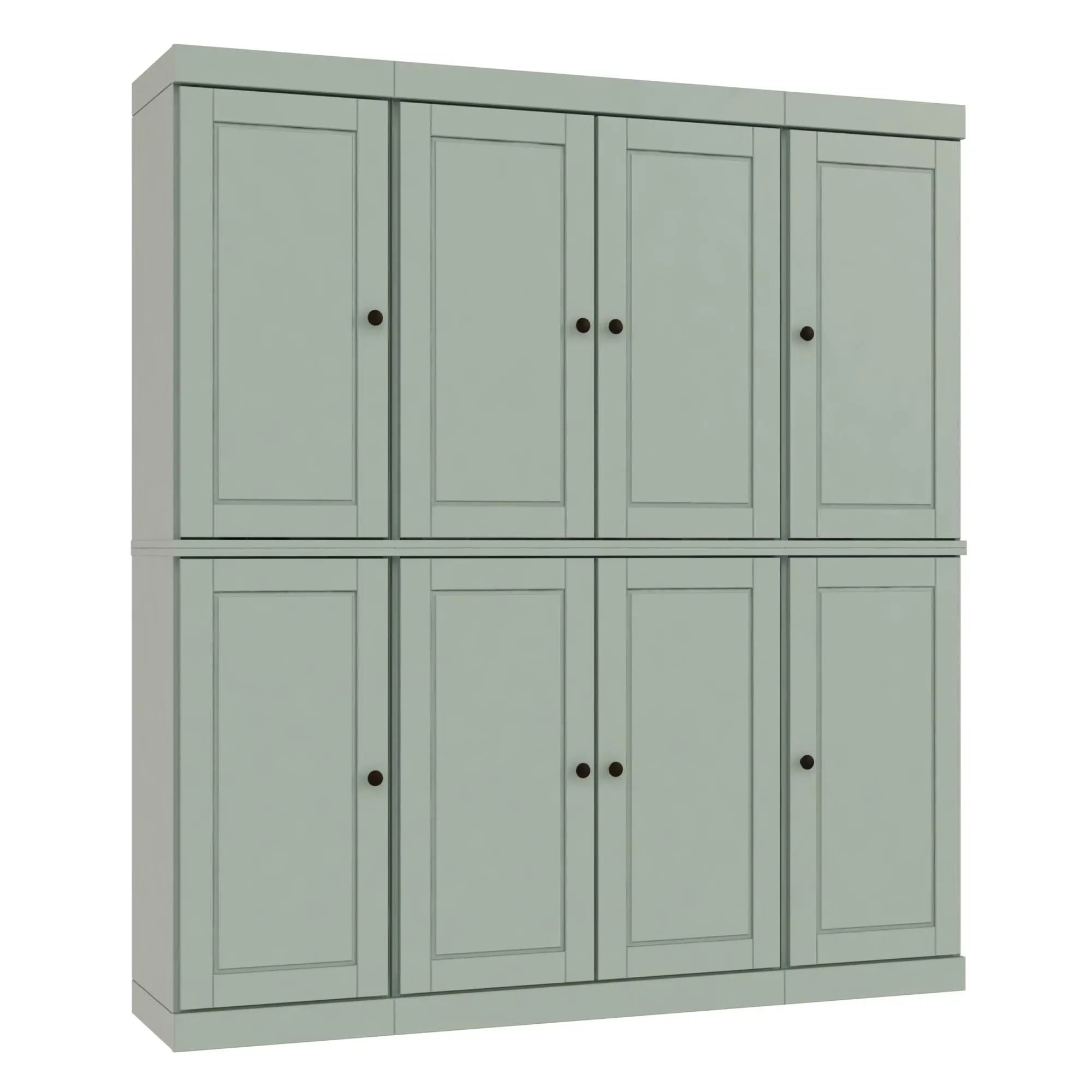 72" Sage Solid Wood 8 Pantry Or Storage Closet Homeroots Kitchen & Dining