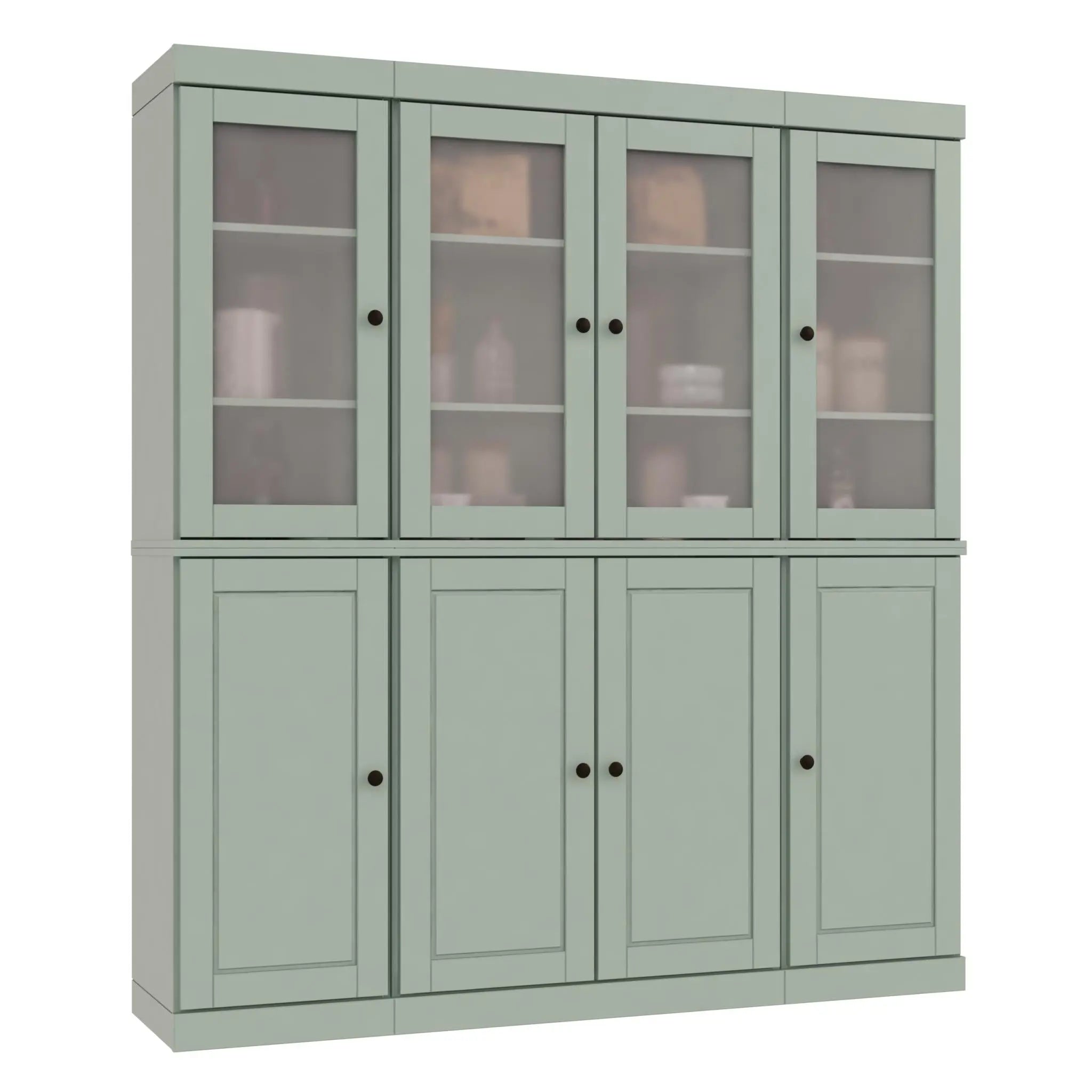 72" Sage Solid Wood 8 Pantry Or Storage Closet Homeroots Kitchen & Dining