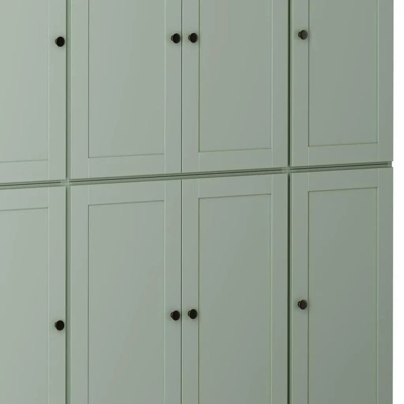 72" Sage Solid Wood 8 Two Drawer Pantry Or Storage Closet Homeroots Kitchen & Dining
