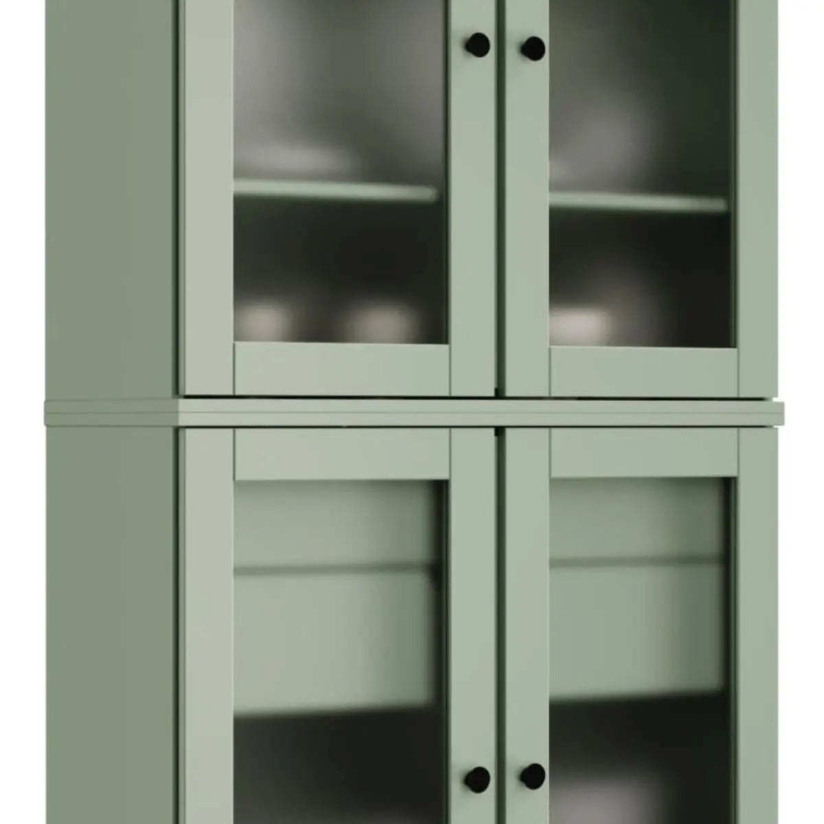 72" Sage Solid Wood Four Door Two Drawer Pantry Or Storage Closet Homeroots Kitchen & Dining