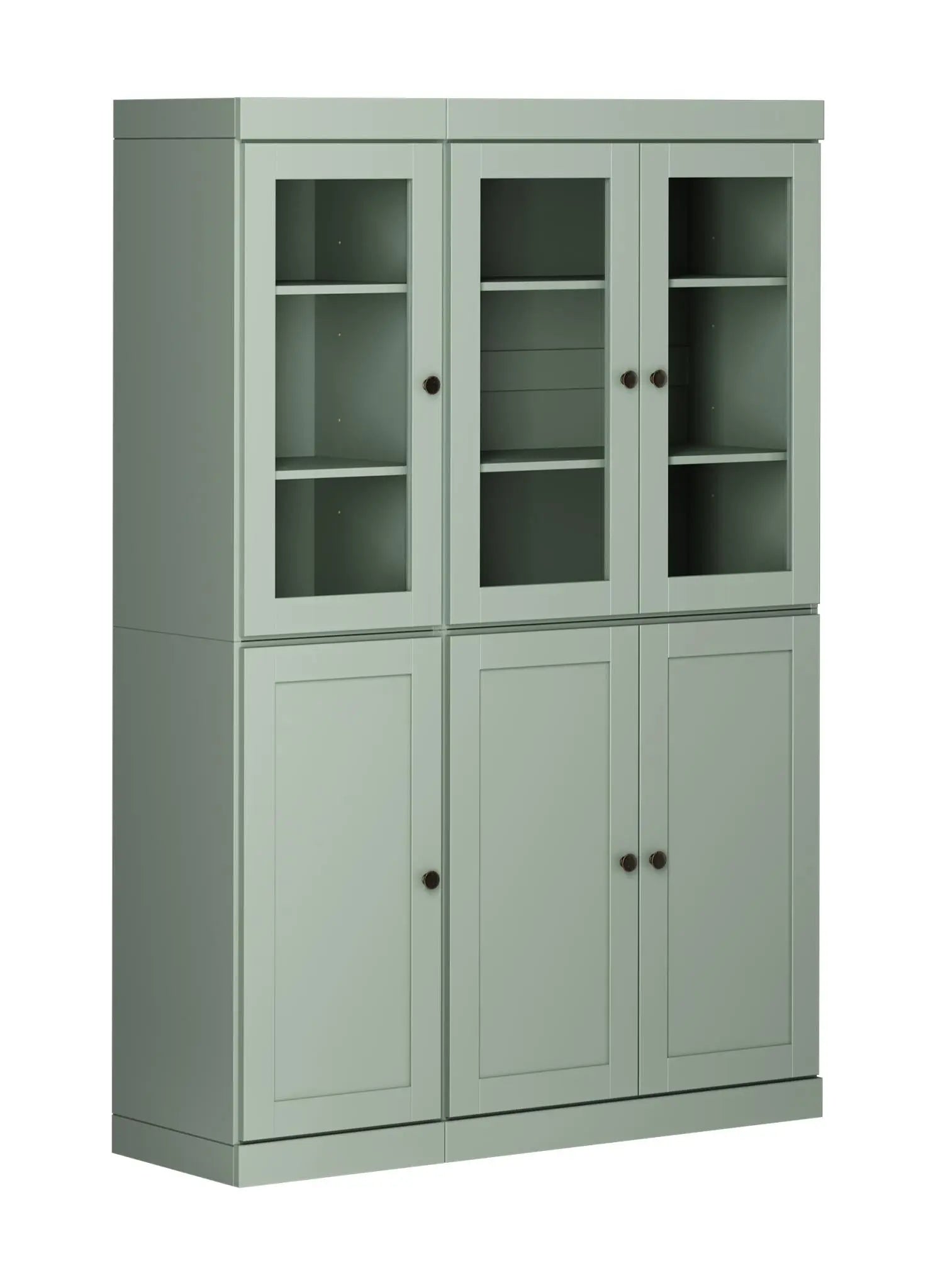 72" Sage Solid Wood Six Door Pantry Or Storage Closet Homeroots Kitchen & Dining