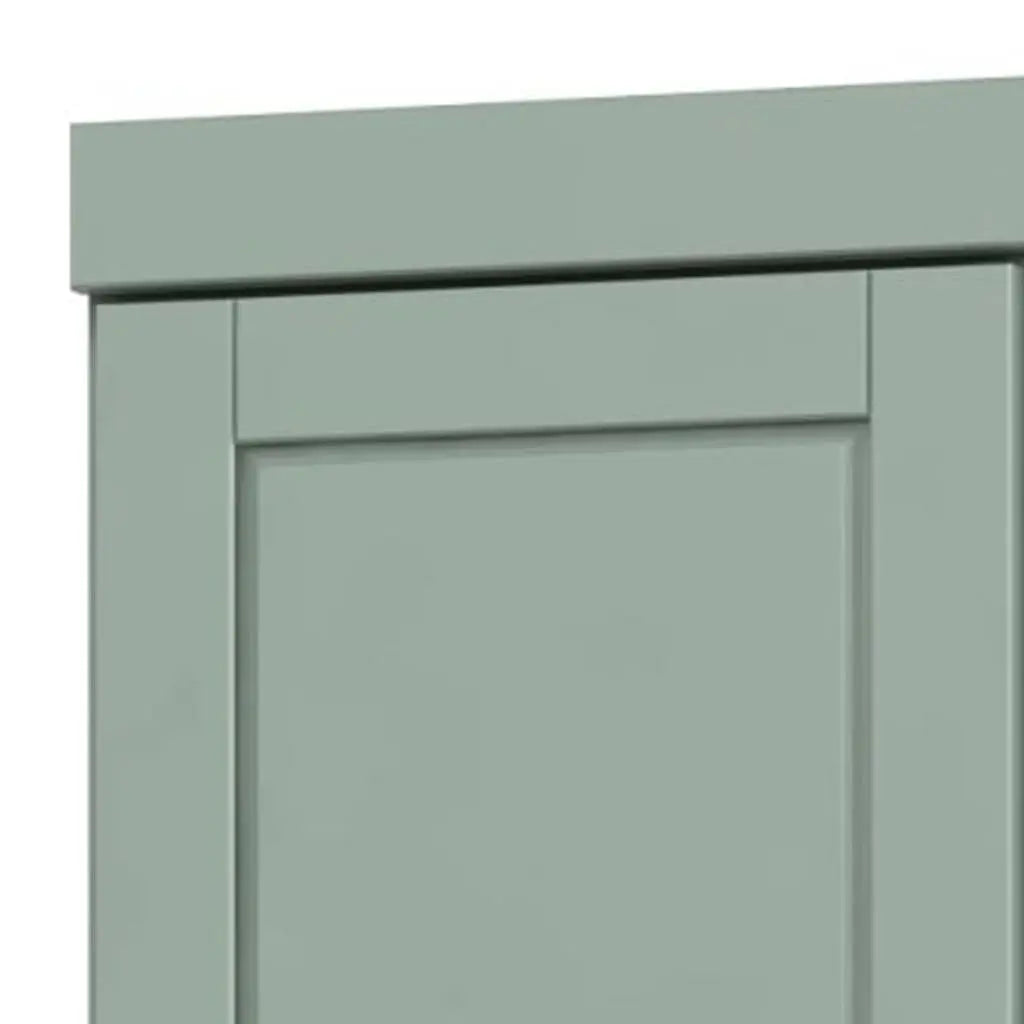 72" Sage Solid Wood Two Door Pantry Or Storage Closet Homeroots Kitchen & Dining