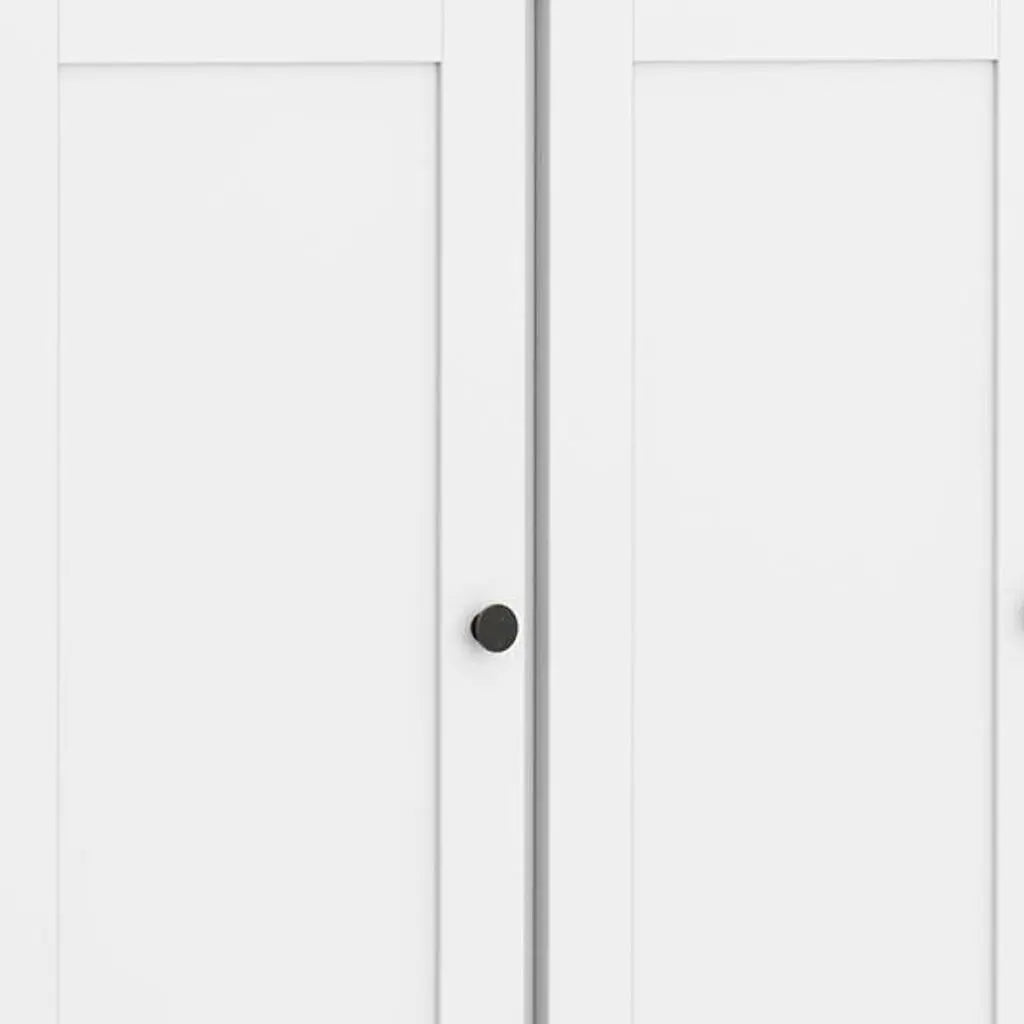 72" White Solid Wood 8 Two Drawer Pantry Or Storage Closet Homeroots Kitchen & Dining