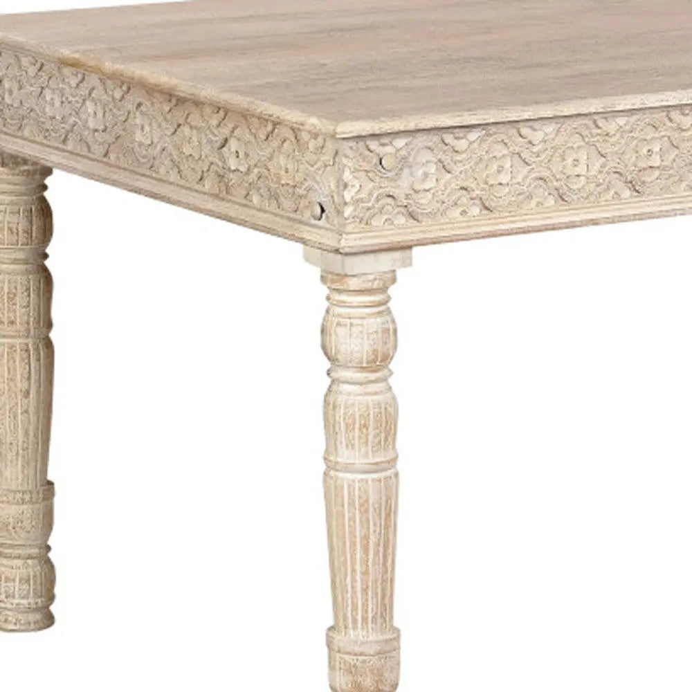 72" White Solid Wood Dining Table Homeroots Kitchen & Dining