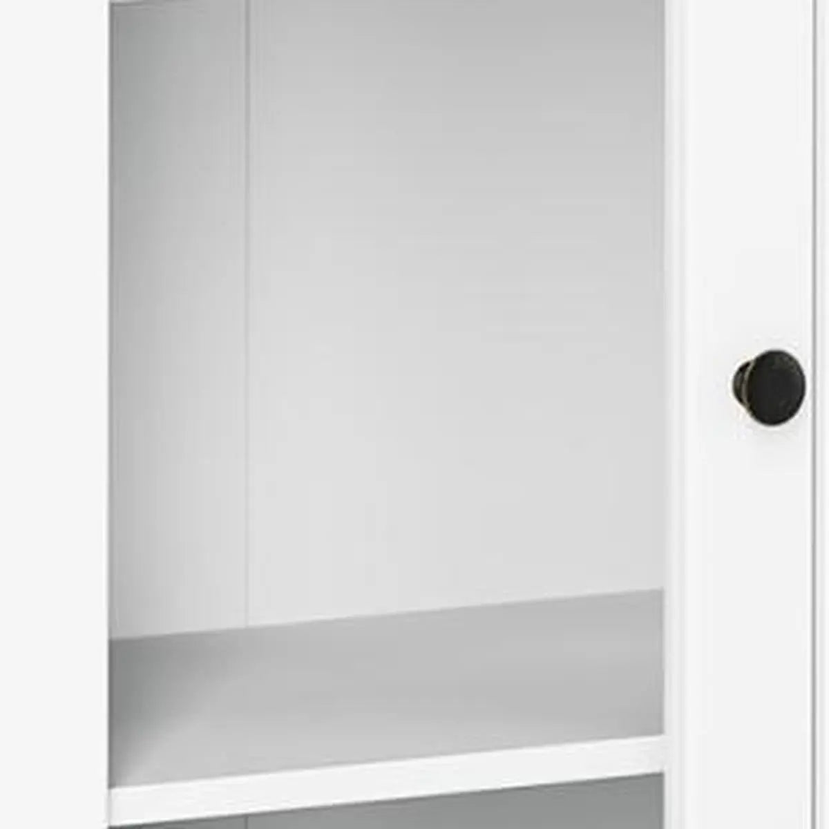 72" White Solid Wood Four Door Pantry Or Storage Closet Homeroots Kitchen & Dining