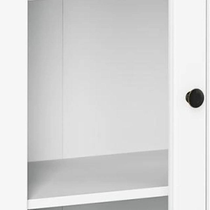 72" White Solid Wood Four Door Pantry Or Storage Closet Homeroots Kitchen & Dining