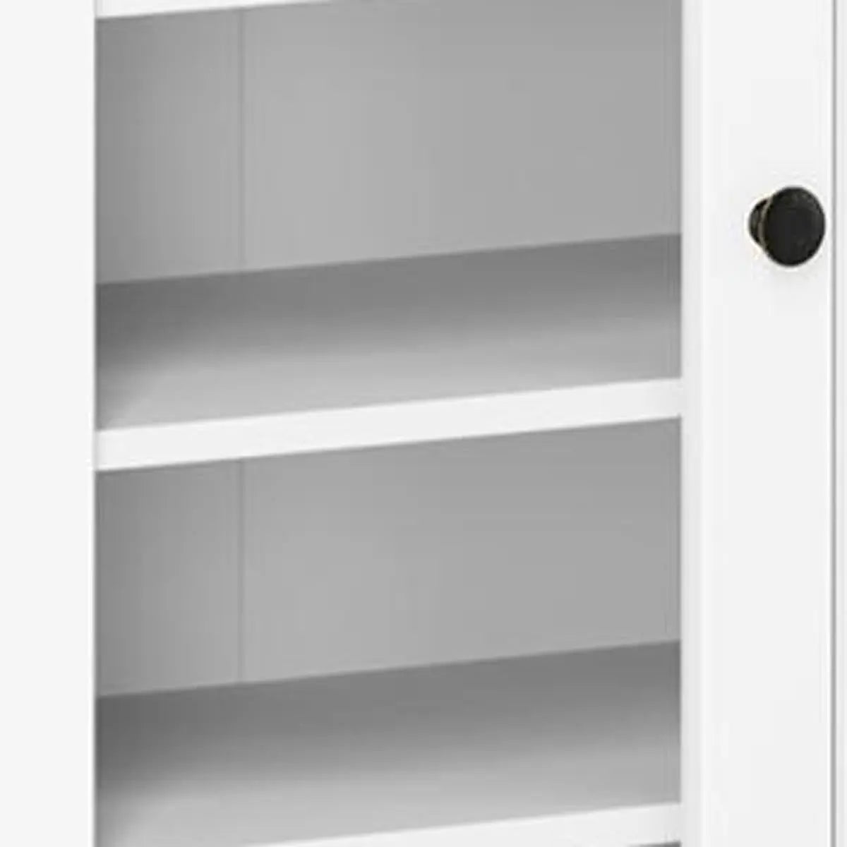 72" White Solid Wood Four Door Two Drawer Pantry Or Storage Closet Homeroots Kitchen & Dining