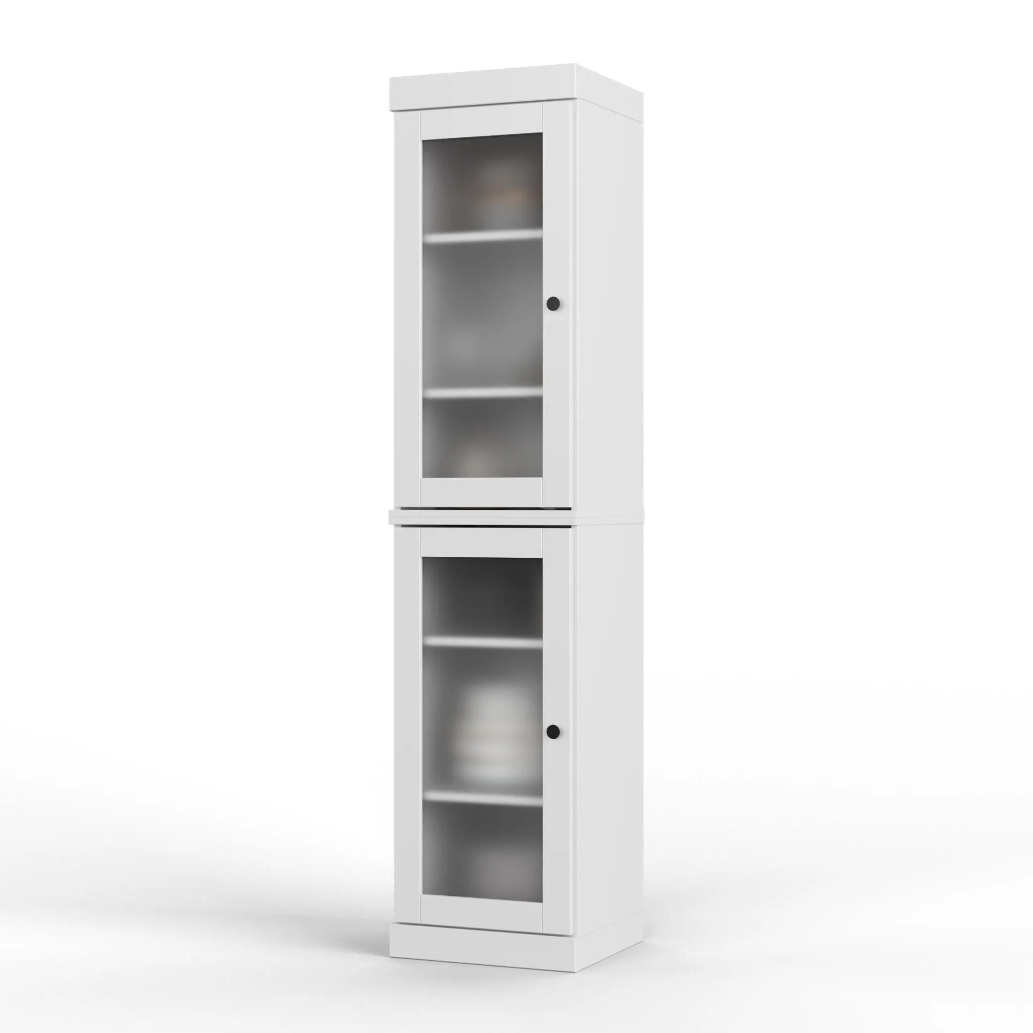 72" White Solid Wood Two Door Pantry Or Storage Closet Homeroots Kitchen & Dining