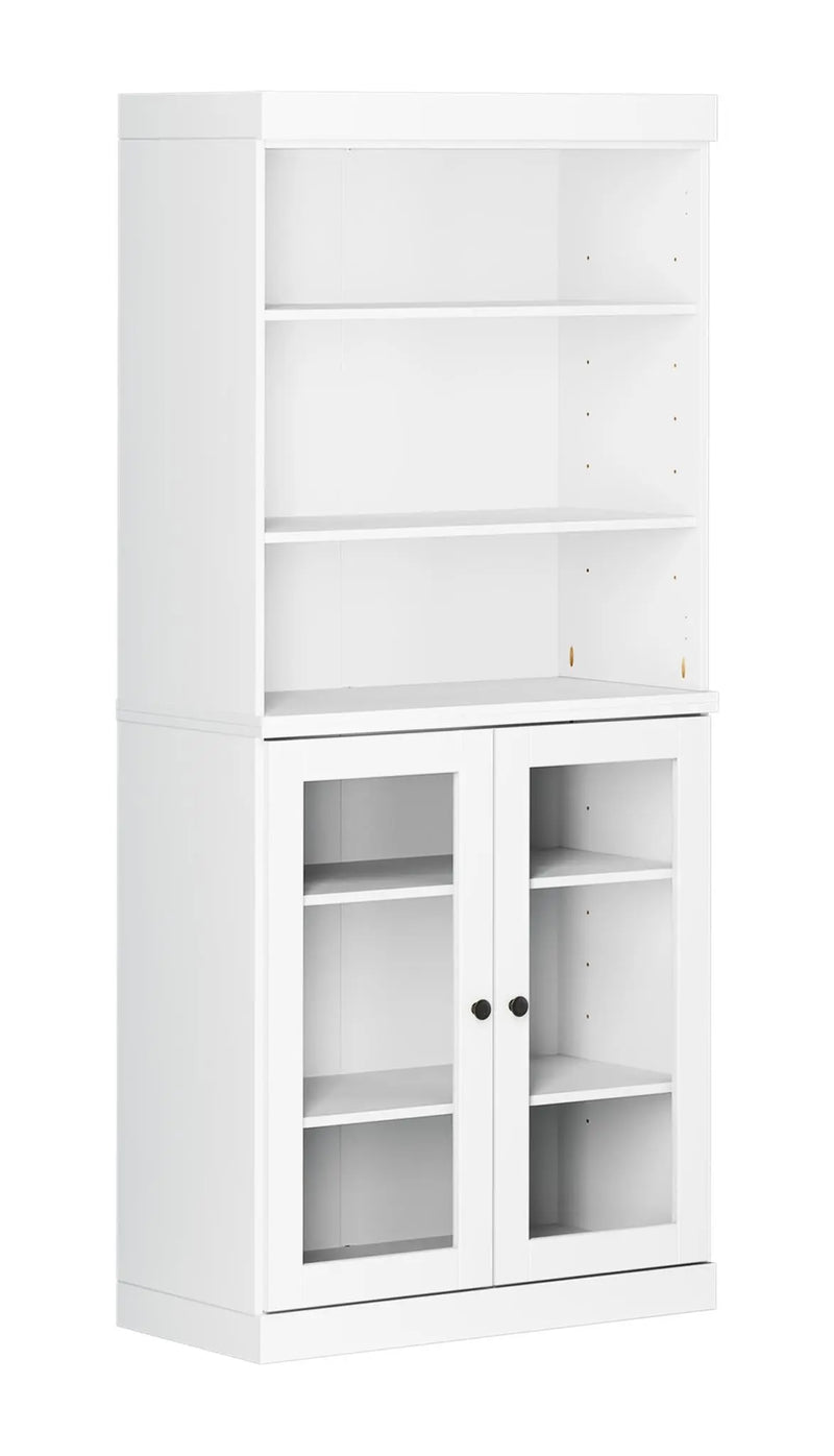 72" White Solid Wood Two Door Pantry Or Storage Closet Homeroots Kitchen & Dining