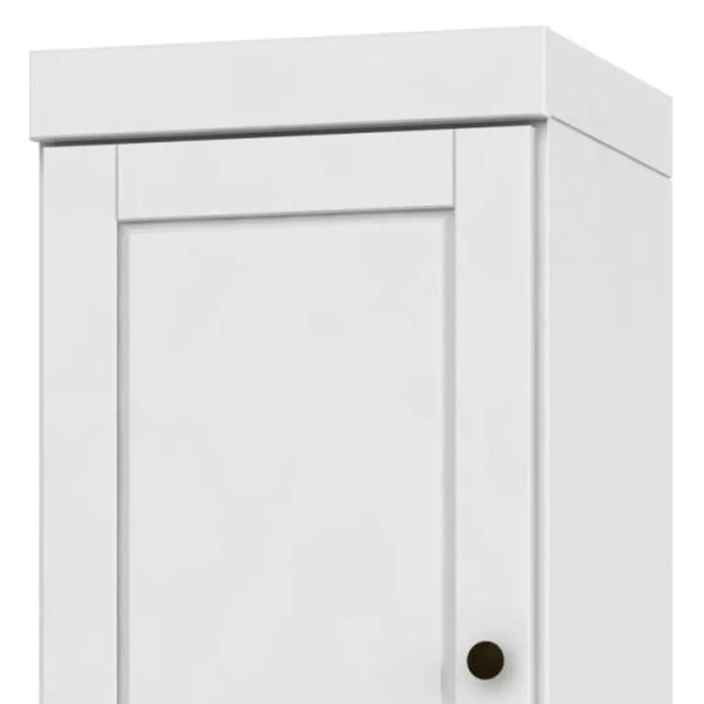 72" White Solid Wood Two Door Pantry Or Storage Closet Homeroots Kitchen & Dining
