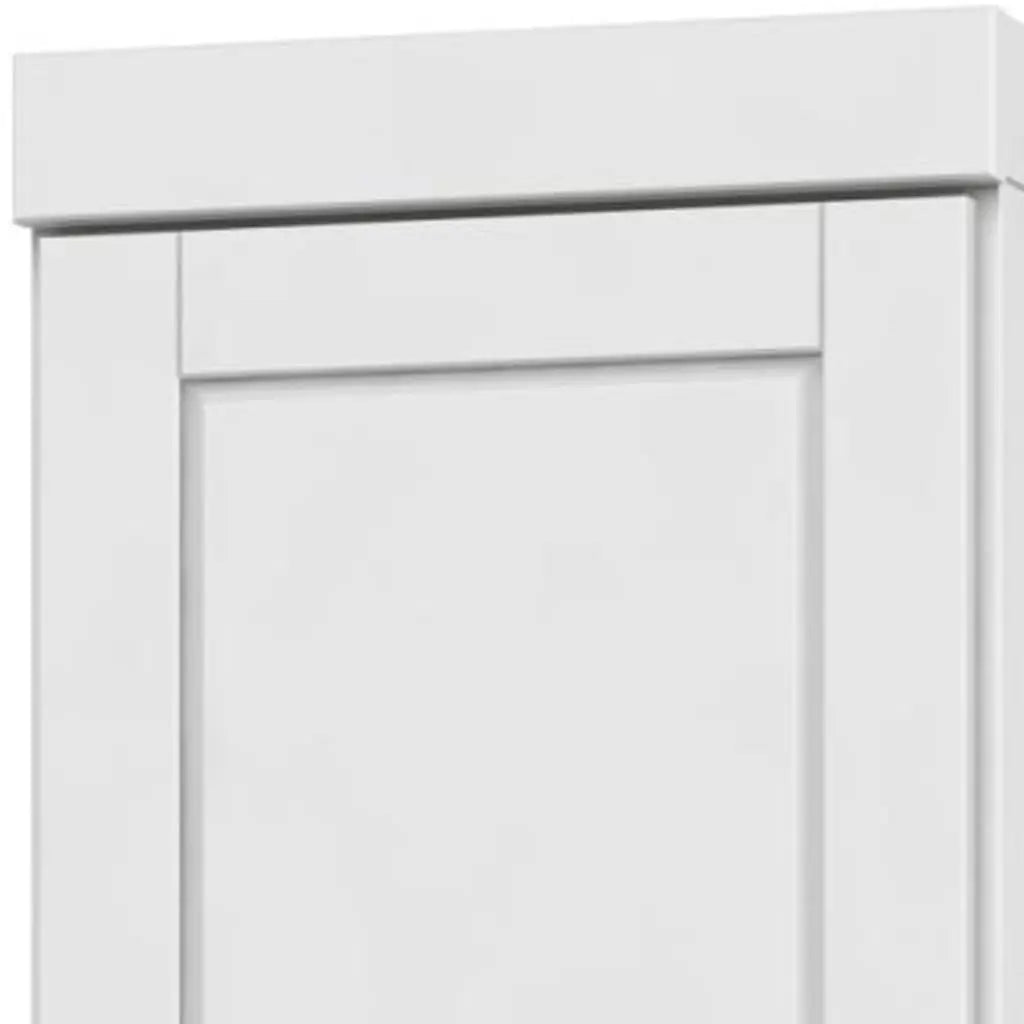 72" White Solid Wood Two Door Pantry Or Storage Closet Homeroots Kitchen & Dining