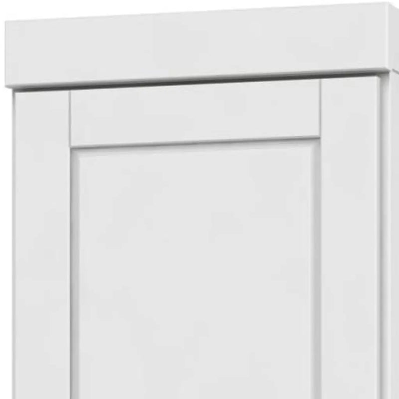 72" White Solid Wood Two Door Pantry Or Storage Closet Homeroots Kitchen & Dining