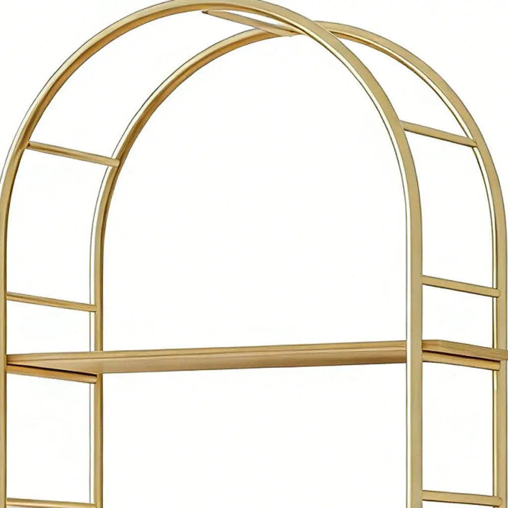 72" White Wood Adjustable Three Tier Etagere Bookcase Homeroots Office