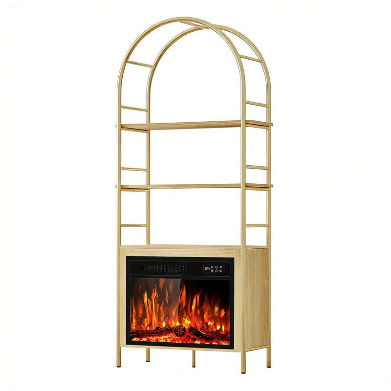 72" White Wood Adjustable Three Tier Etagere Bookcase Homeroots Office