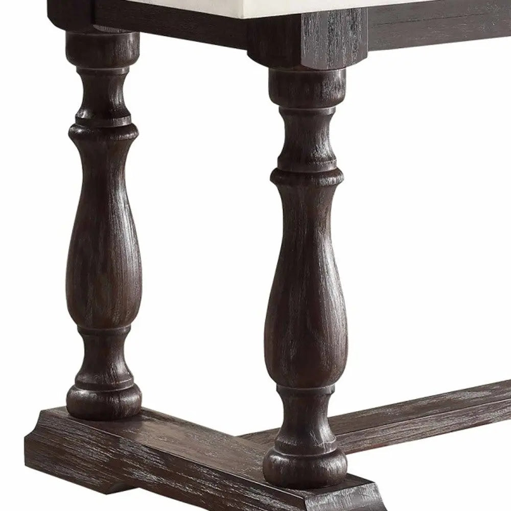 72" White and Gray Marble And Solid Wood Trestle Base Dining Table Homeroots Kitchen & Dining