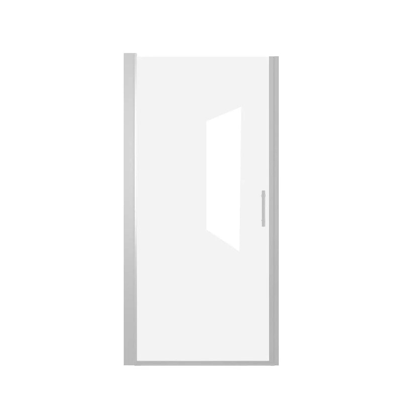 72" X 36" Aluminum and Tempered Glass Shower Door Homeroots Bed & Bath