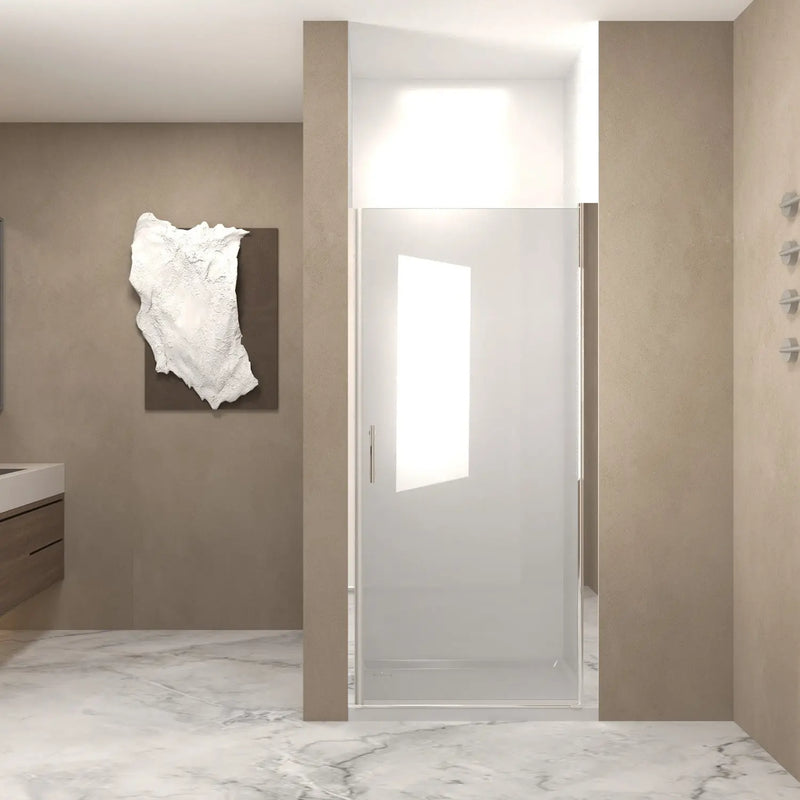 72" X 36" Aluminum and Tempered Glass Shower Door Homeroots Bed & Bath