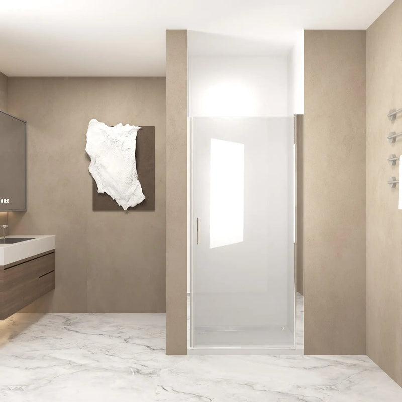 72" X 36" Aluminum and Tempered Glass Shower Door Homeroots Bed & Bath