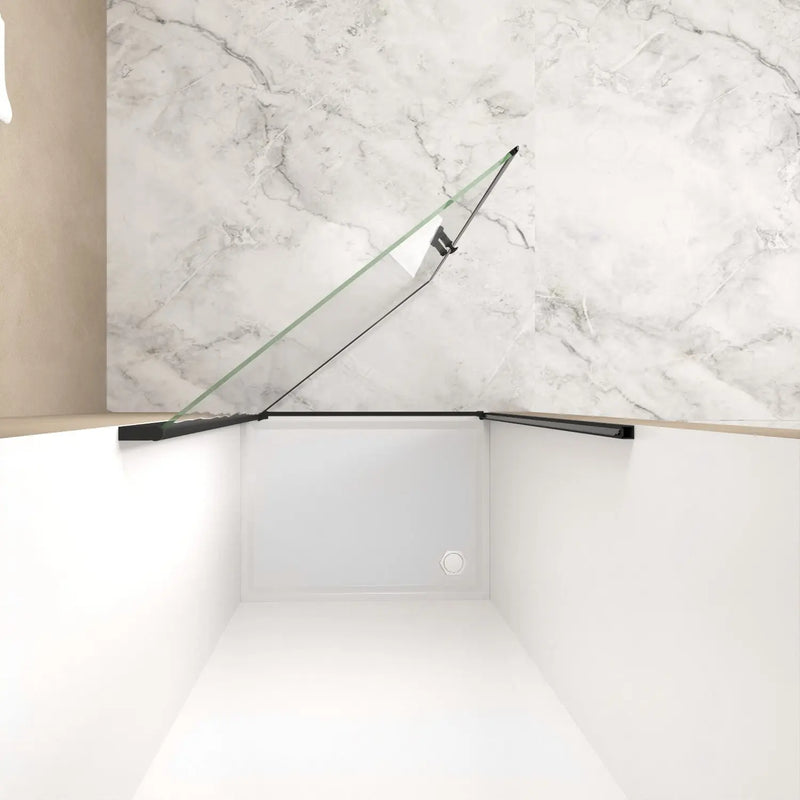 72" X 36" Aluminum and Tempered Glass Shower Door Homeroots Bed & Bath