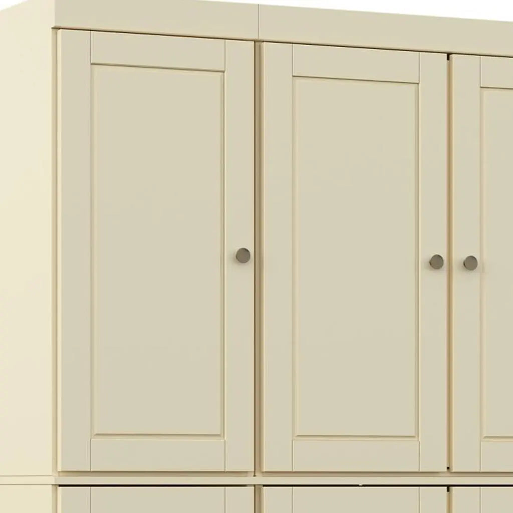 72" Yellow Solid Wood 8 Pantry Or Storage Closet Homeroots Kitchen & Dining