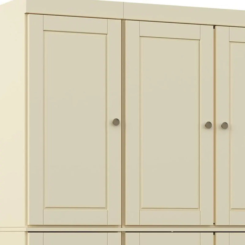 72" Yellow Solid Wood 8 Pantry Or Storage Closet Homeroots Kitchen & Dining