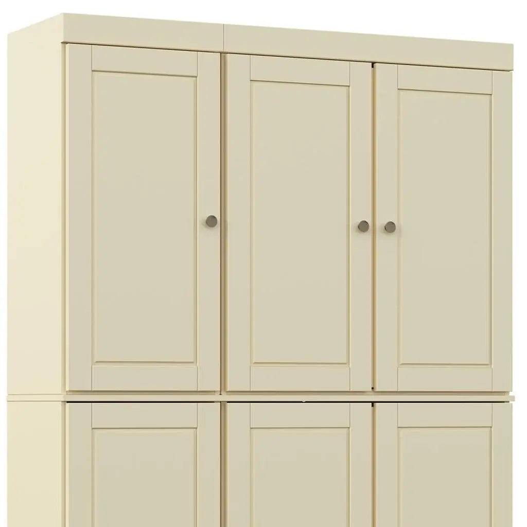 72" Yellow Solid Wood 8 Pantry Or Storage Closet Homeroots Kitchen & Dining