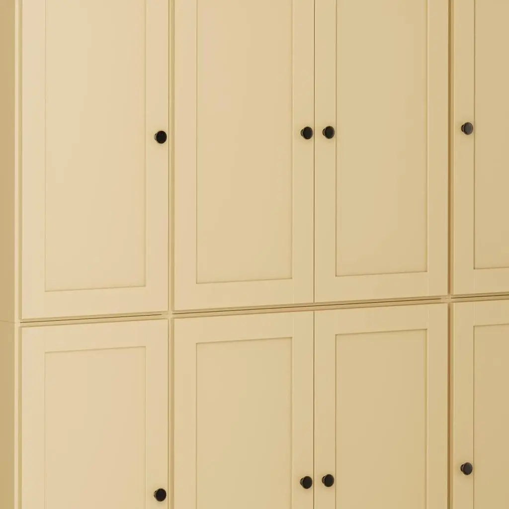 72" Yellow Solid Wood 8 Pantry Or Storage Closet Homeroots Kitchen & Dining
