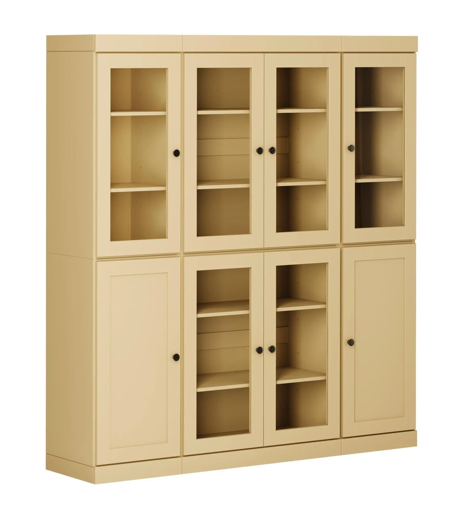 72" Yellow Solid Wood 8 Pantry Or Storage Closet Homeroots Kitchen & Dining