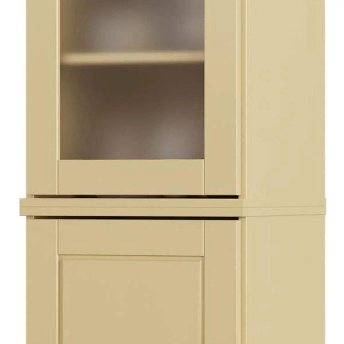 72" Yellow Solid Wood Two Door Pantry Or Storage Closet Homeroots Kitchen & Dining