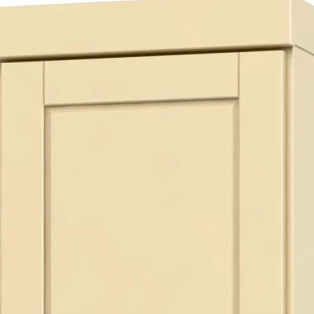 72" Yellow Solid Wood Two Door Pantry Or Storage Closet Homeroots Kitchen & Dining