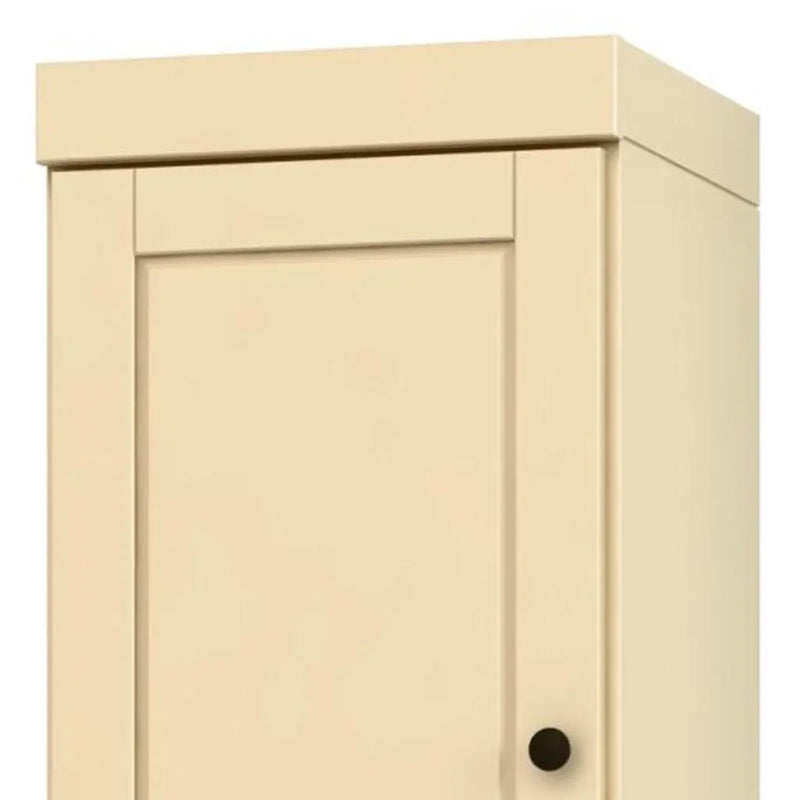 72" Yellow Solid Wood Two Door Pantry Or Storage Closet Homeroots Kitchen & Dining