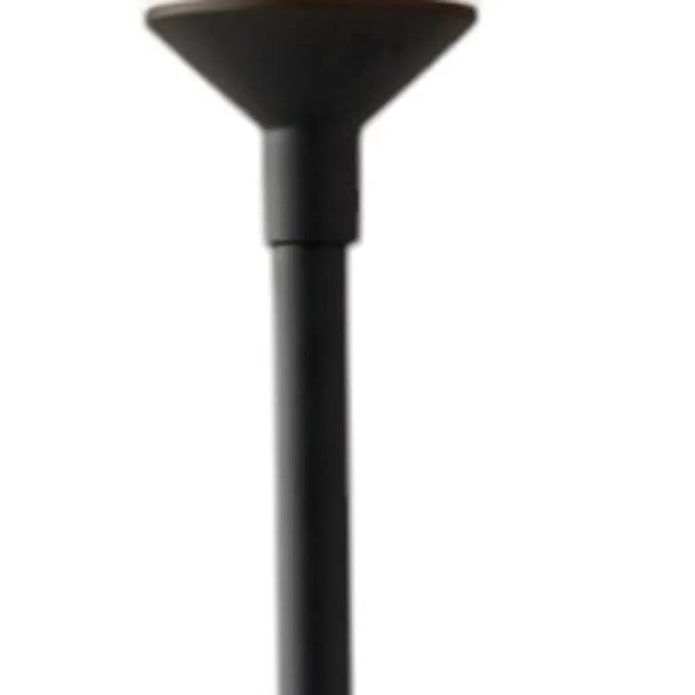 73" Black And White Torchiere Floor Lamp With White Acrylic Cone Shade Homeroots Lighting