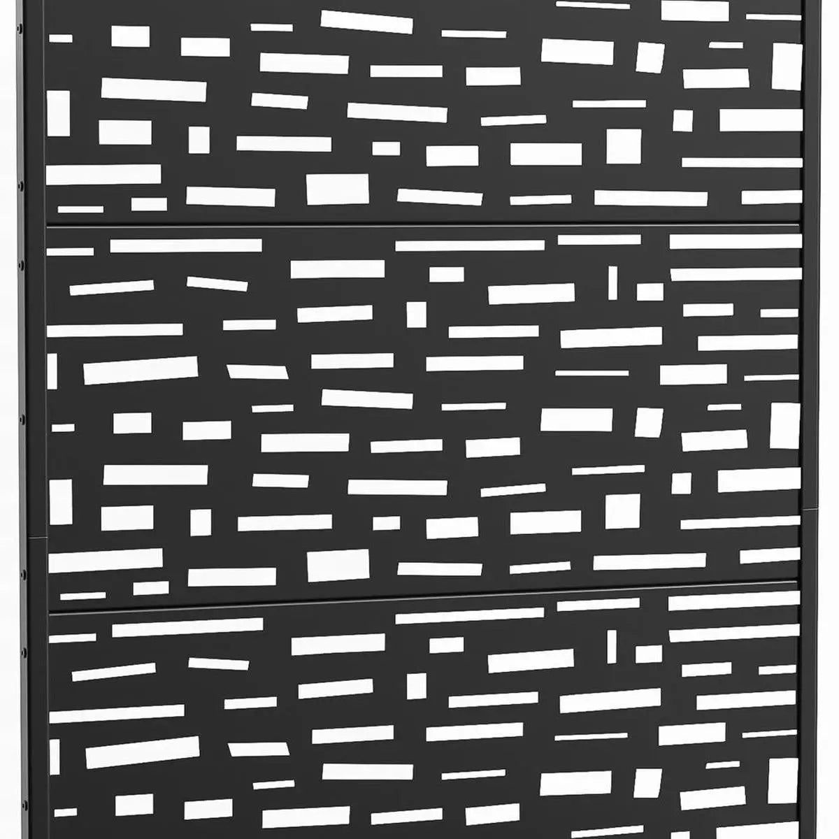 73" X 47" Black Geometric Galvanized Metal Rectangular Planter Box Homeroots Outdoor