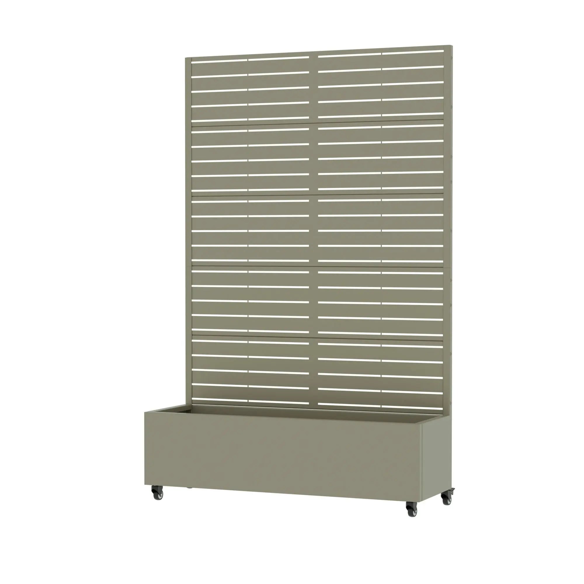 73" X 47" Gray Striped Galvanized Metal Rectangular Planter Box Homeroots Outdoor