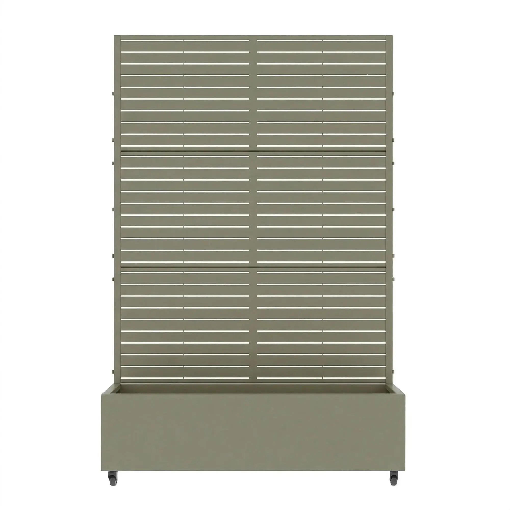73" X 47" Gray Striped Galvanized Metal Rectangular Planter Box Homeroots Outdoor