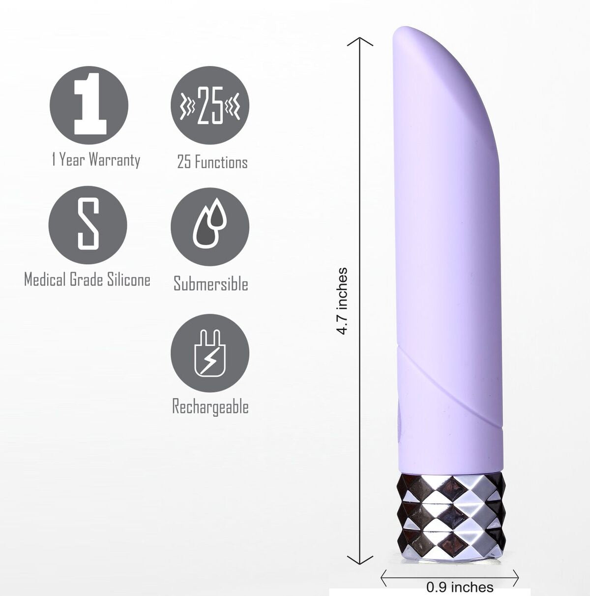Angel Maia Crystal Gem Supercharged Bullet - Adult Products