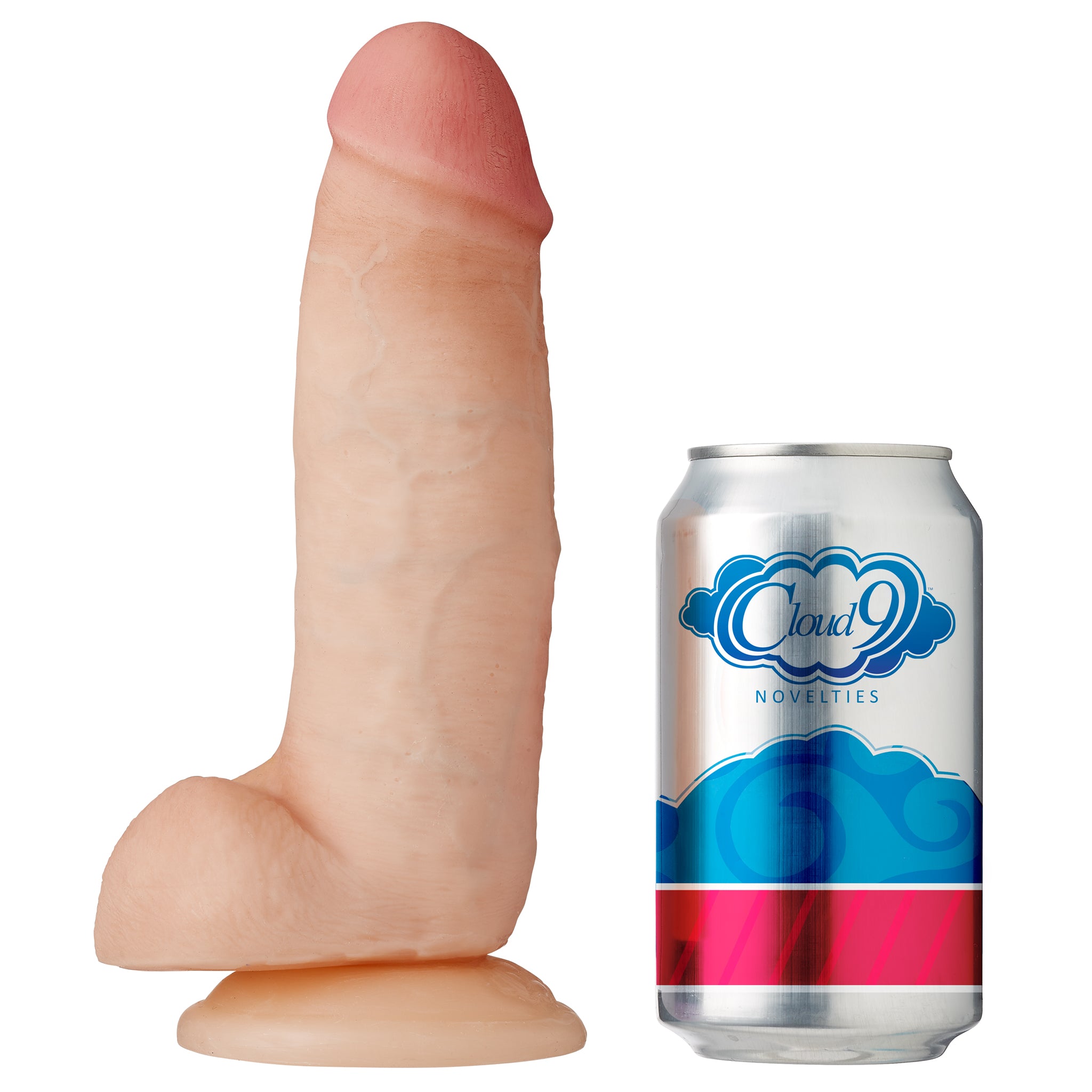 Cloud 9 Dual Density Dildo Touch Thick W/ Realistic Painted Veins & Balls 8 In W/ - GreatEagleInc