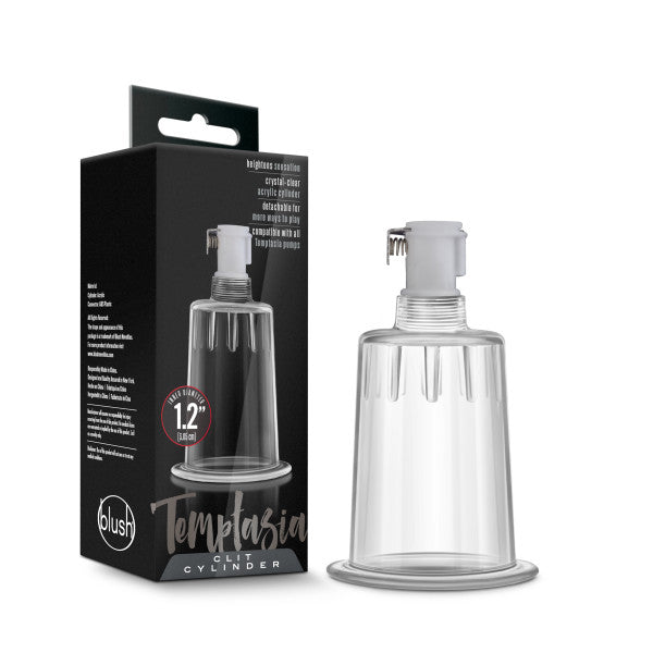 Temptasia Clit Cylinder 1.2in Diameter Clear - GreatEagleInc
