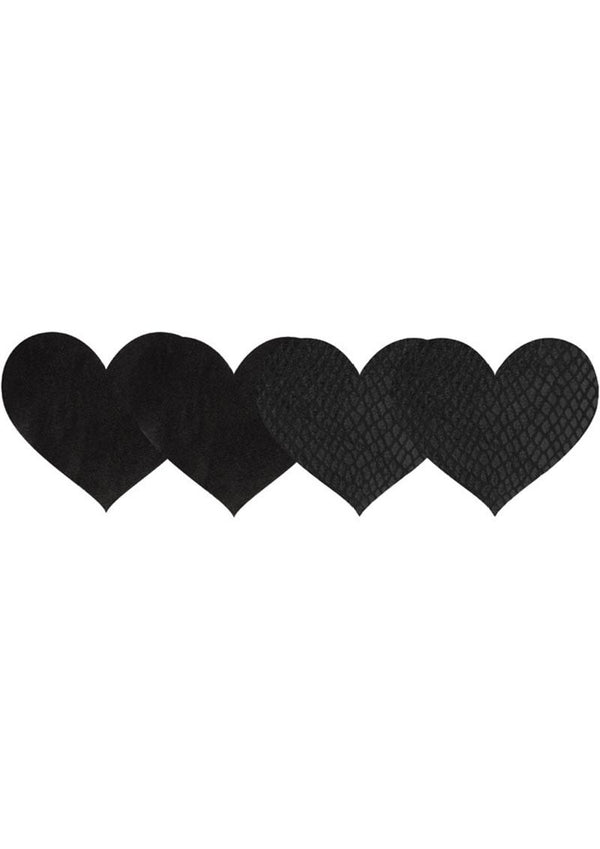 Peekaboo Pasties Classic Black Hearts Default Title