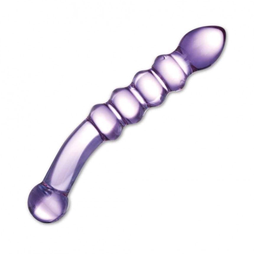 Purple Rain Ribbed Dildo - GreatEagleInc