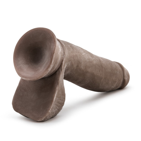 Au Naturel 7 Dildo W/balls Chocolate 