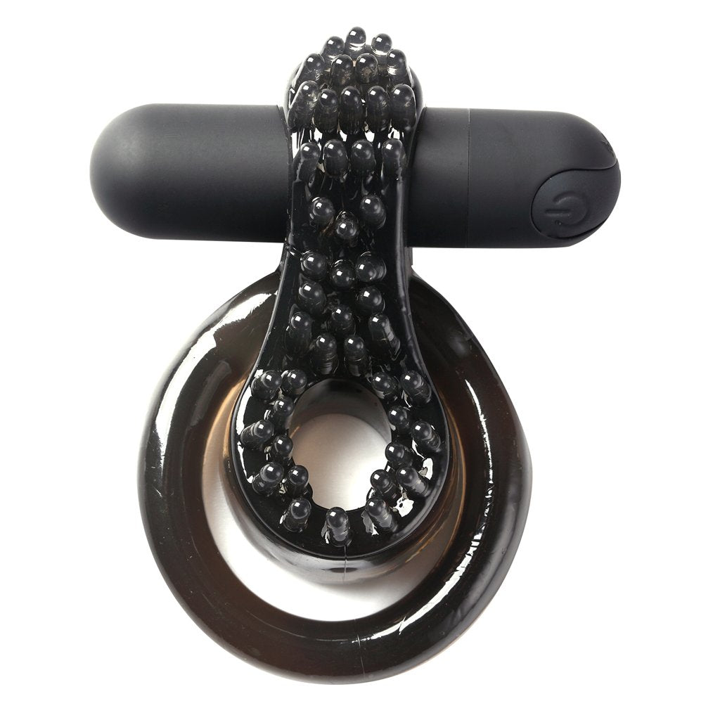 Jagger Rechargeable Vibrating Cock Ring Black Sleeve (out Mid March) - GreatEagleInc
