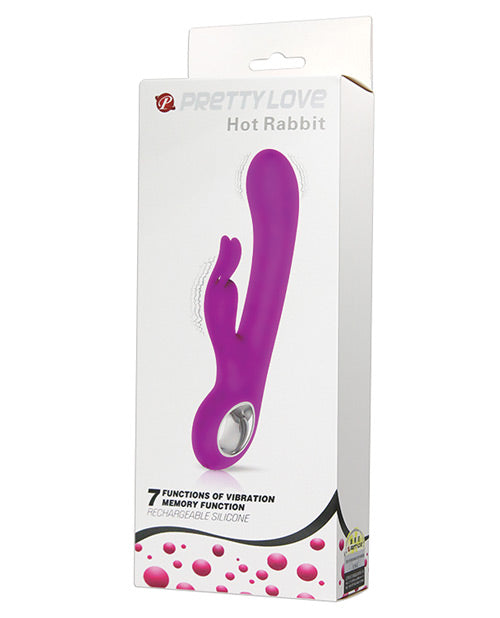 Pretty Love Hot Rabbit - 7 Function Fuchsia - GreatEagleInc