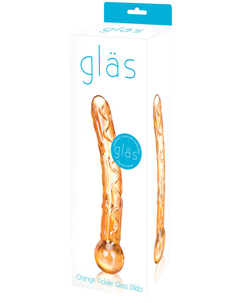 Glas Tickler Dildo - Orange - GreatEagleInc