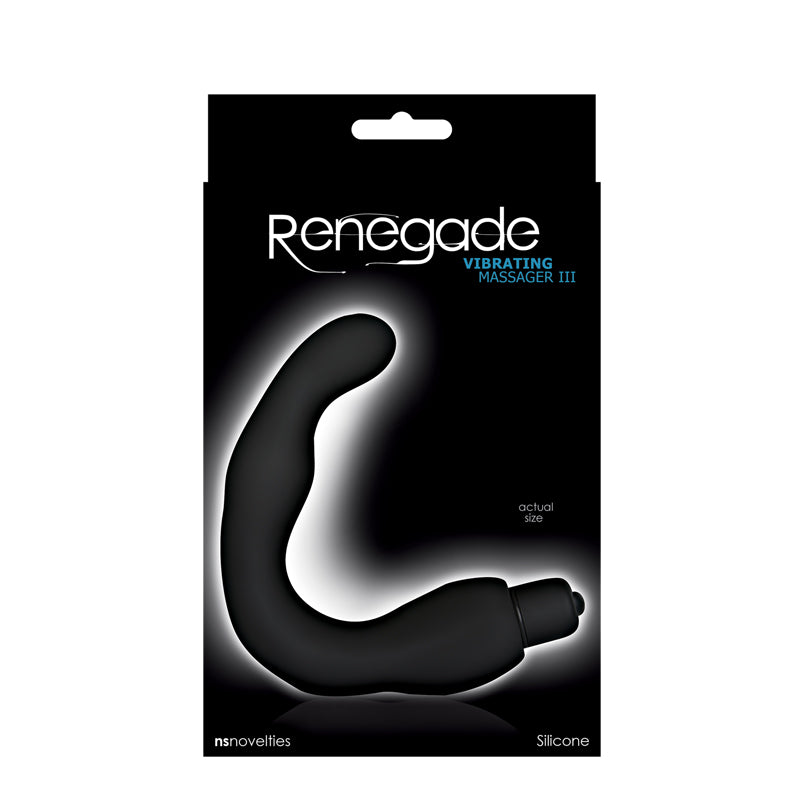 Renegade Vibrating Massager 3 Black - GreatEagleInc