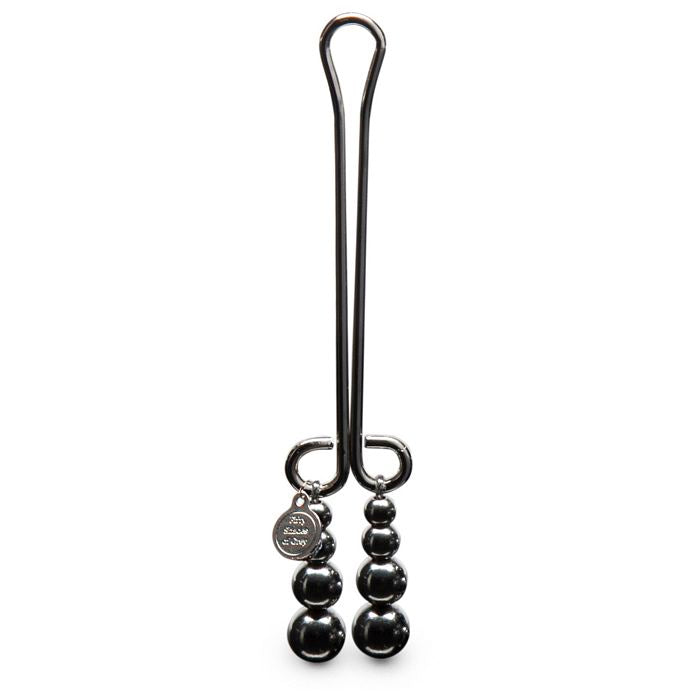 Fifty Shades Darker Just Sensation Beaded Clitoral Clamp - GreatEagleInc